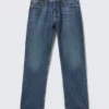 Space Mid Rise Relaxed Straight Jeans – Morning Blue – Dark Blue Space Mid Rise Relaxed Straight Jeans – Morning Blue – Dark Blue