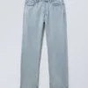 Space Mid Rise Relaxed Straight Jeans – Opulent Blue – Light Blue