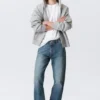 Space Mid Rise Relaxed Straight Jeans – Radio Blue – Medium Blue Space Mid Rise Relaxed Straight Jeans – Radio Blue – Medium Blue