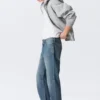 Space Mid Rise Relaxed Straight Jeans – Radio Blue – Medium Blue Space Mid Rise Relaxed Straight Jeans – Radio Blue – Medium Blue