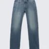 Space Mid Rise Relaxed Straight Jeans – Radio Blue – Medium Blue Space Mid Rise Relaxed Straight Jeans – Radio Blue – Medium Blue