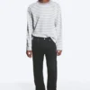 Space Mid Rise Relaxed Straight Jeans – Tuned Black – Black