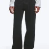 Space Mid Rise Relaxed Straight Jeans – Tuned Black – Black
