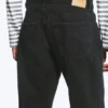 Space Mid Rise Relaxed Straight Jeans – Tuned Black – Black
