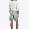 Space Relaxed Mid-Thigh Denim Shorts – Port Blue – Light Blue Space Relaxed Mid-Thigh Denim Shorts – Port Blue – Light Blue