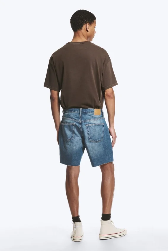 Space Relaxed Mid-Thigh Denim Shorts – Radio Blue – Medium Blue Space Relaxed Mid-Thigh Denim Shorts – Radio Blue – Medium Blue