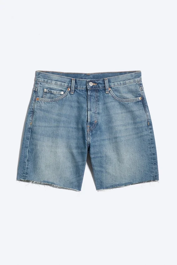 Space Relaxed Mid-Thigh Denim Shorts – Radio Blue – Medium Blue Space Relaxed Mid-Thigh Denim Shorts – Radio Blue – Medium Blue