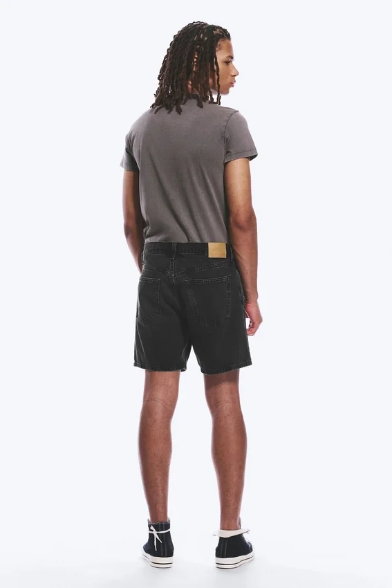 Space Relaxed Mid-Thigh Denim Shorts – Tuned Black – Black Space Relaxed Mid-Thigh Denim Shorts – Tuned Black – Black