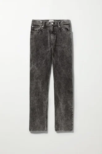 Space Washed Cord Trouser – Acid Wash Black