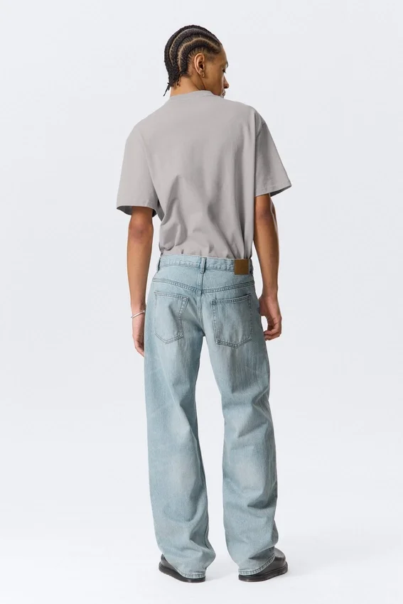 Sphere Low Rise Loose Straight Jeans – Aeon Blue – Light Blue Sphere Low Rise Loose Straight Jeans – Aeon Blue – Light Blue