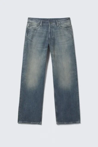 Sphere Low Rise Loose Straight Jeans – Baltic Blue – Dark Blue