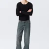 Sphere Low Rise Loose Straight Jeans – Blue One – Dark Blue Sphere Low Rise Loose Straight Jeans – Blue One – Dark Blue