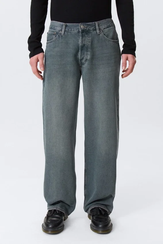 Sphere Low Rise Loose Straight Jeans – Blue One – Dark Blue Sphere Low Rise Loose Straight Jeans – Blue One – Dark Blue