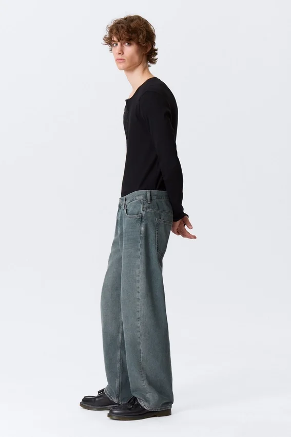 Sphere Low Rise Loose Straight Jeans – Blue One – Dark Blue Sphere Low Rise Loose Straight Jeans – Blue One – Dark Blue