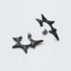 Spiky Hoop Earrings – Black Spiky Hoop Earrings – Black
