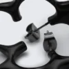 Spiky Hoop Earrings – Black Spiky Hoop Earrings – Black