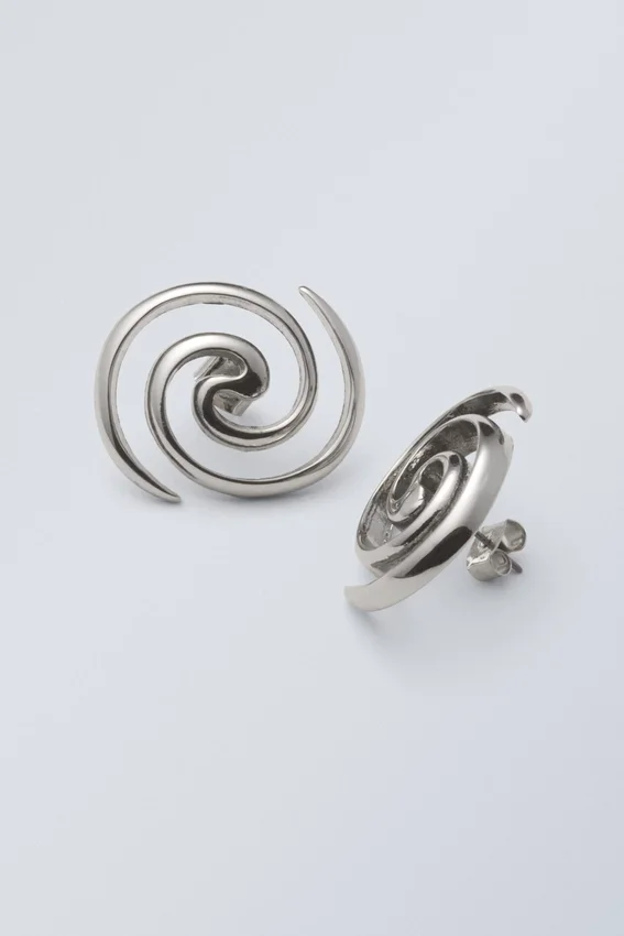 Spin Earrings – Metallic Spin Earrings – Metallic
