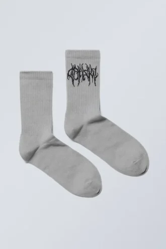 Sport Printed Socks – Dusty Grey Wizard