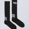 Sporty Graphic High Knee Socks – Black Sporty Graphic High Knee Socks – Black