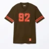 Sporty Mini T-Shirt Dress – Dark Brown & Red Sporty Mini T-Shirt Dress – Dark Brown & Red