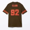 Sporty Mini T-Shirt Dress – Dark Brown & Red Sporty Mini T-Shirt Dress – Dark Brown & Red