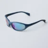 Sporty Oval Sunglasses – Soft Blue Sporty Oval Sunglasses – Soft Blue