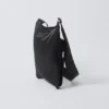 Sporty Piped Nylon Crossbody Bag – Black Sporty Piped Nylon Crossbody Bag – Black