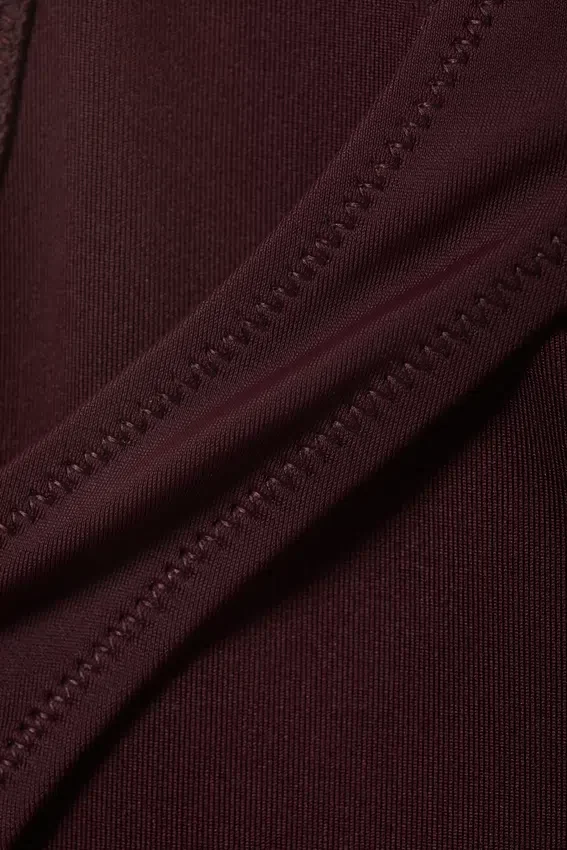 Sporty Racerback Swimsuit – Dark Maroon Sporty Racerback Swimsuit – Dark Maroon