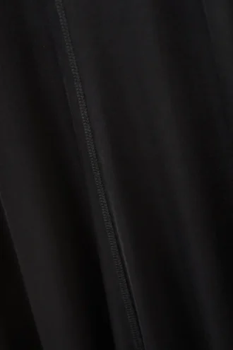 Sporty Short Sleeve Maxi Dress – Black