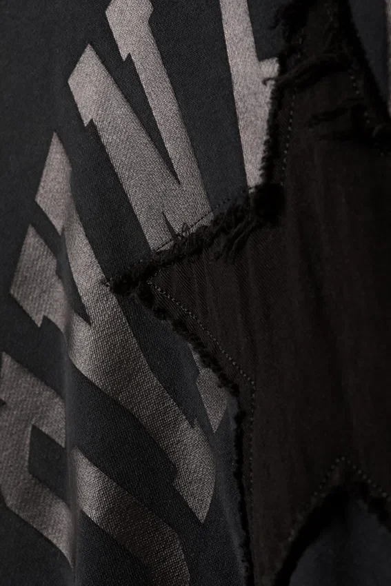 Square Loose Fit Graphic Hoodie – Black – Synergy Square Loose Fit Graphic Hoodie – Black – Synergy