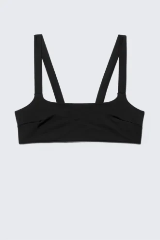 Square-Neck Bikini Top – Black Square-Neck Bikini Top – Black