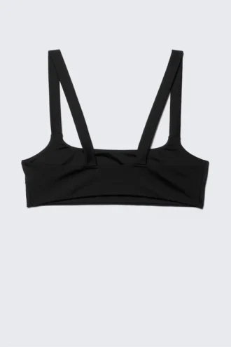 Square-Neck Bikini Top – Black Square-Neck Bikini Top – Black