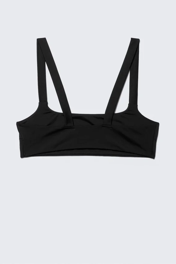 Square-Neck Bikini Top – Black Square-Neck Bikini Top – Black