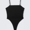 Square Neck Fitted Body – Black Square Neck Fitted Body – Black