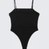 Square Neck Fitted Body – Black Square Neck Fitted Body – Black