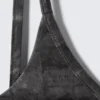 Square Neck Printed Swimsuit – Dark Grey – Alligator Print Square Neck Printed Swimsuit – Dark Grey – Alligator Print