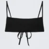 Square Neck Strappy Bikini Top – Black Square Neck Strappy Bikini Top – Black