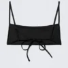 Square Neck Strappy Bikini Top – Black Square Neck Strappy Bikini Top – Black