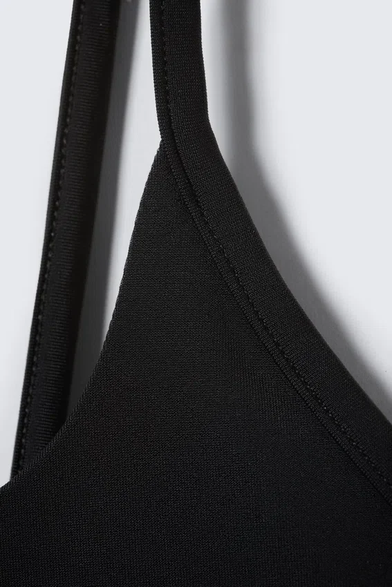 Square-Neck Swimsuit – Black Square-Neck Swimsuit – Black