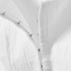 Square Neck Twill Corset Top – White Square Neck Twill Corset Top – White