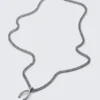 Stainless Steel Pendant Chain Necklace – Silver Stainless Steel Pendant Chain Necklace – Silver