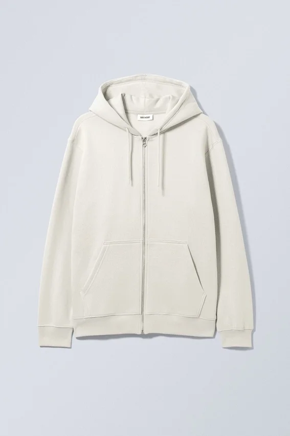 Standard Midweight Zip Hoodie – Light Grey Standard Midweight Zip Hoodie – Light Grey
