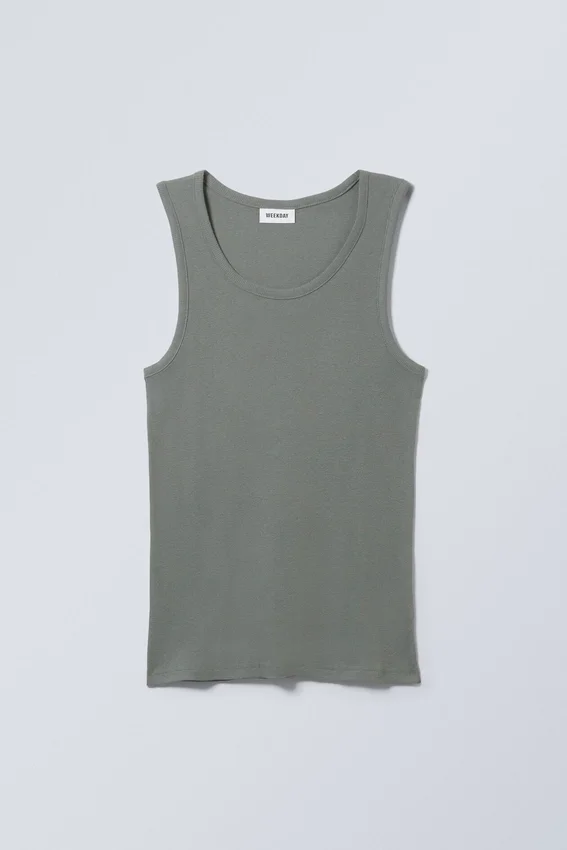 Standard Tank Top – Dusty Khaki Standard Tank Top – Dusty Khaki