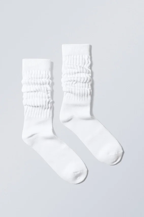 State Slouch Socks – White State Slouch Socks – White