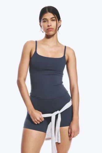 Strap Sports Top – Navy Blue