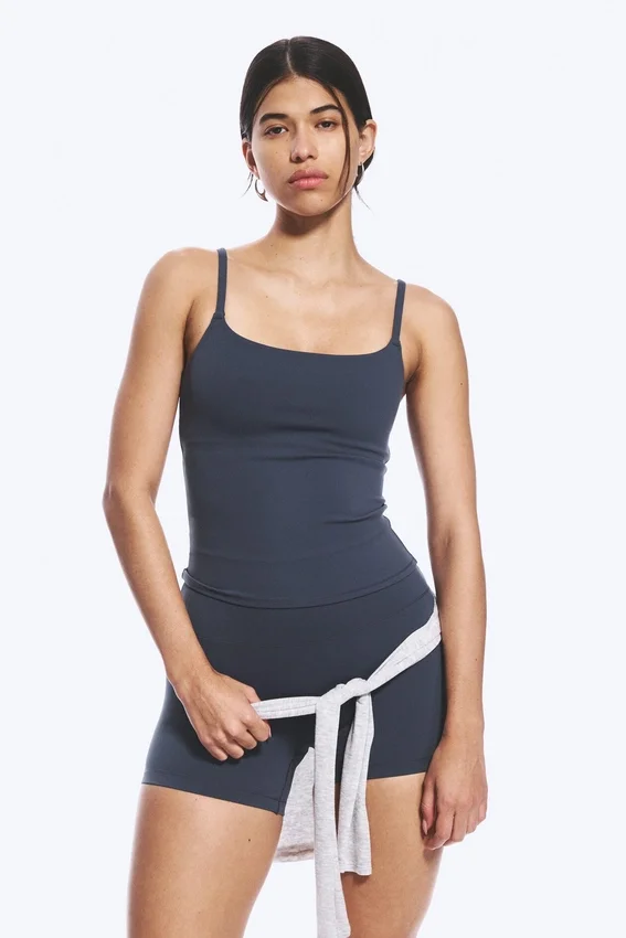 Strap Sports Top – Navy Blue Strap Sports Top – Navy Blue