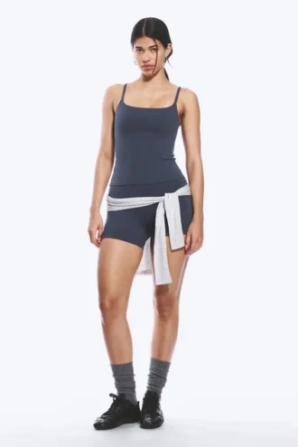 Strap Sports Top – Navy Blue