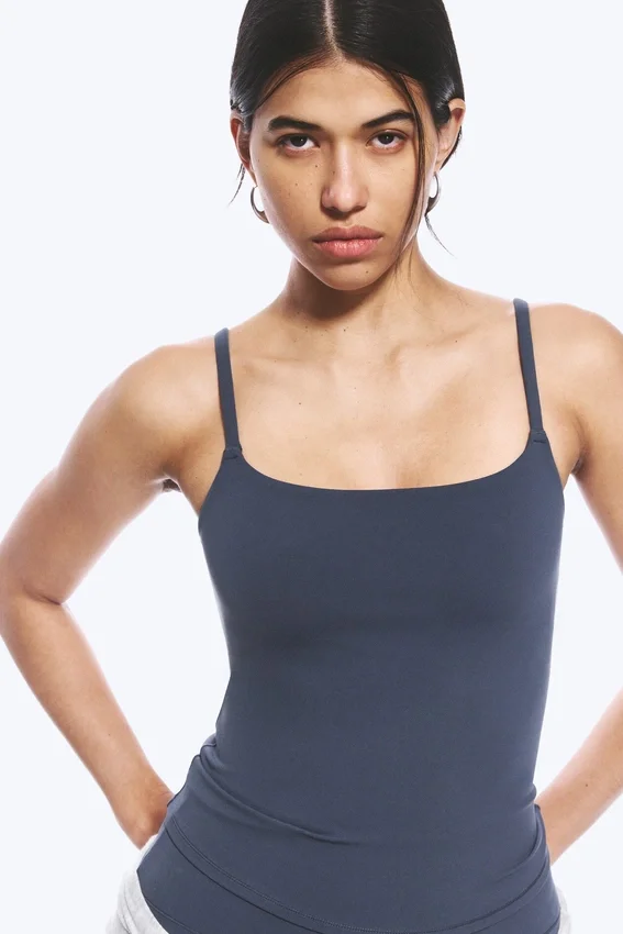 Strap Sports Top – Navy Blue Strap Sports Top – Navy Blue