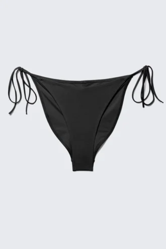 Strappy Bikini Bottoms – Black