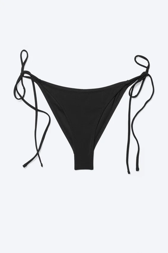 Strappy Bikini Bottoms – Black Strappy Bikini Bottoms – Black